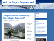 Tablet Screenshot of bergsuechtig.de
